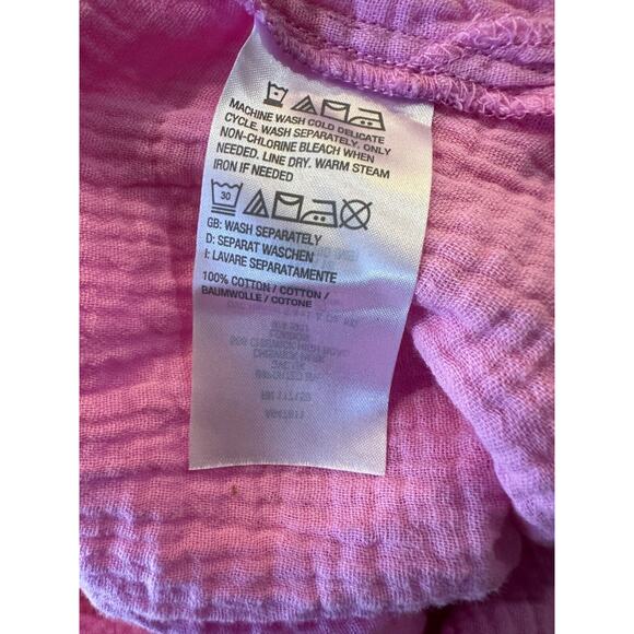 Belle Beach by Kim Gravel Cotton Gauze Color Crush Whipstitch Top Plus Size 4X - Picture 10 of 11